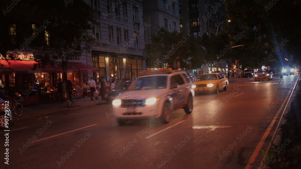 Upper West Side Night Traffic Upper West Side Night Traffic