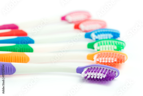 Multicolor toothbrushes