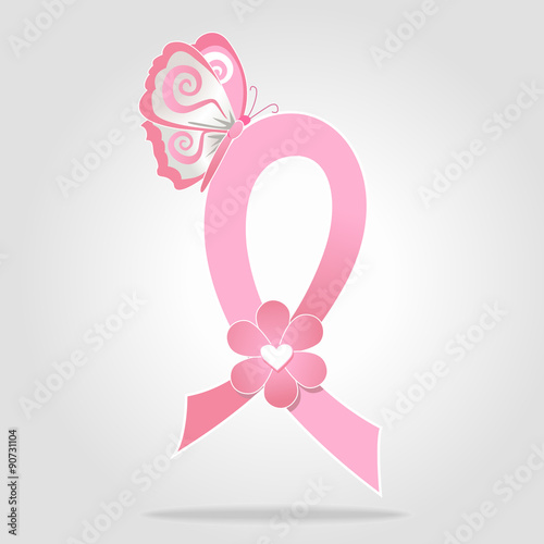 Breast cancer awareness Ribbon icon