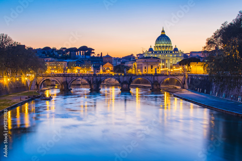The Vatican City State view from Rome