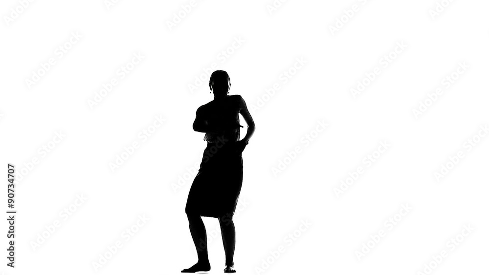 Talanted lady dancing social latin dance, slow motion Talanted lady dancing social latin dance, slow motion