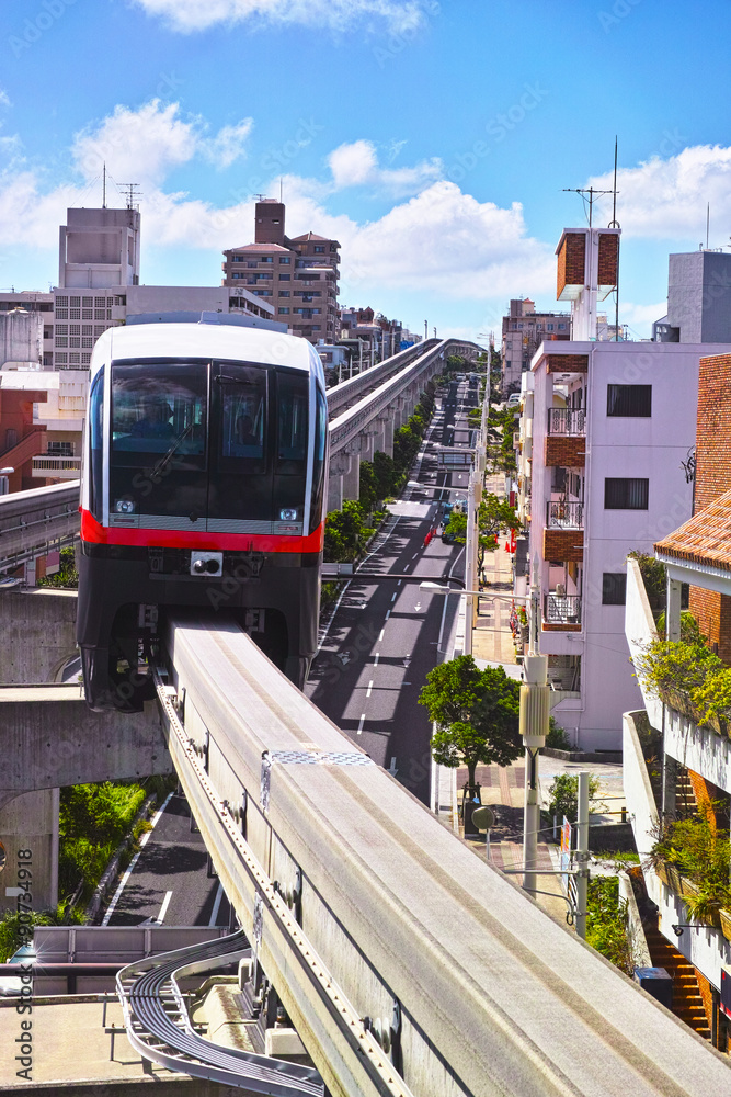 Naklejka premium 那覇市ゆいレール