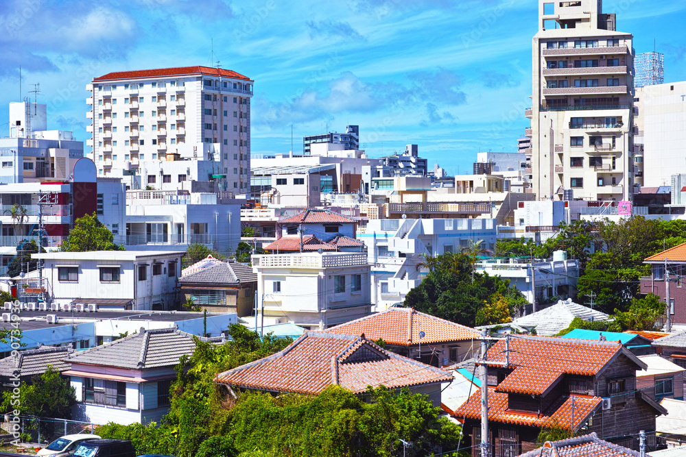 Fototapeta premium 那覇市の古い住宅街