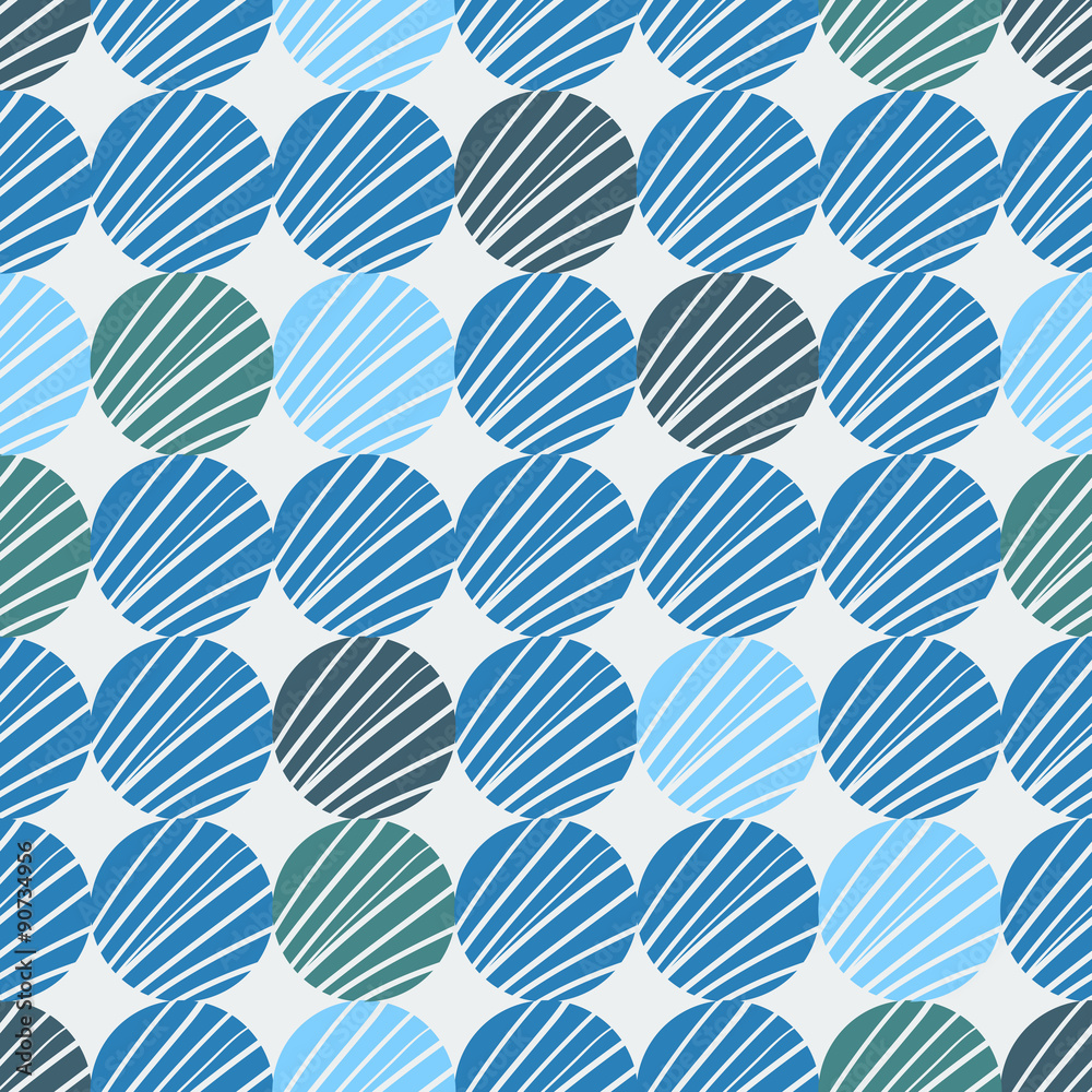 Seamless colorful background made of circles with hand drown pat Seamless colorful background made of circles with hand drown pat