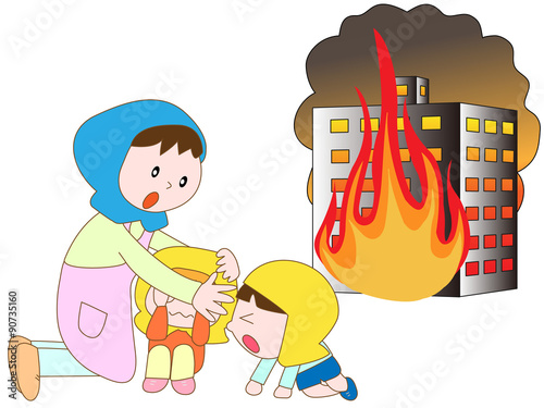 ビルの火災