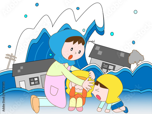 津波で避難