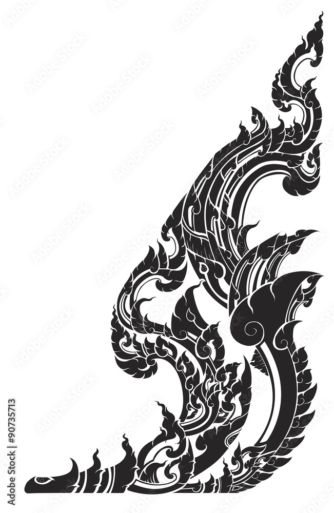 thai painting kanok sticker thai painting kanok sticker