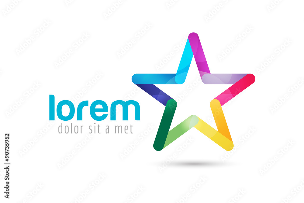 Star vector logo icon leader boss Star vector logo icon leader boss