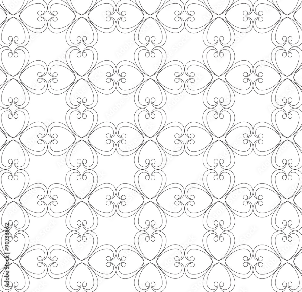 heart background and musical notes for use as wallpapers and pattern