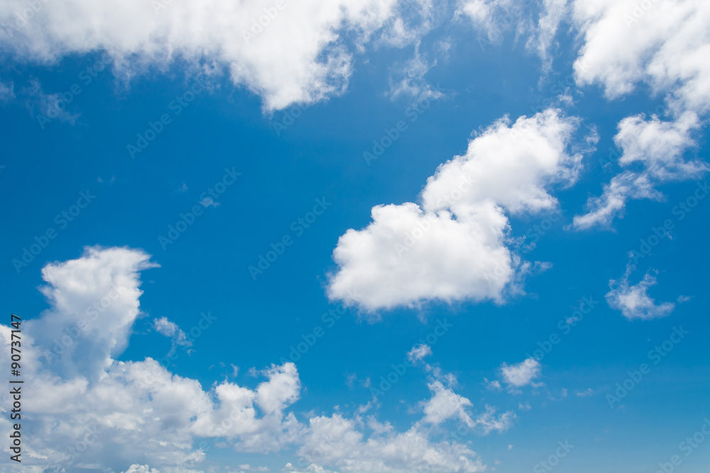 blue sky and cloud