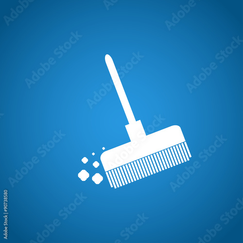 Broom vector icon