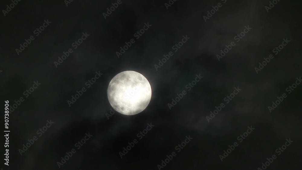 4K Full Moon Timelapse with Clouds 3808 4K Full Moon Timelapse with Clouds 3808