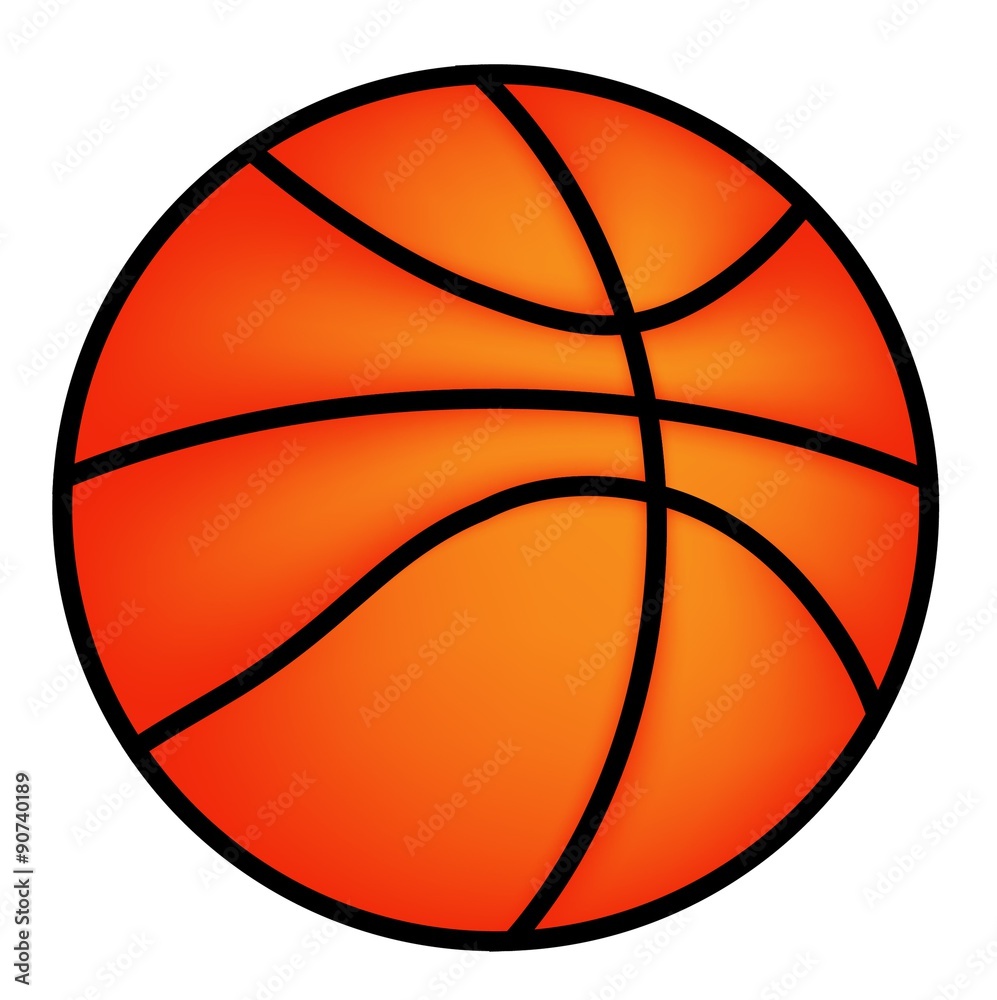 Vector Basketball icon  isolated on a white background