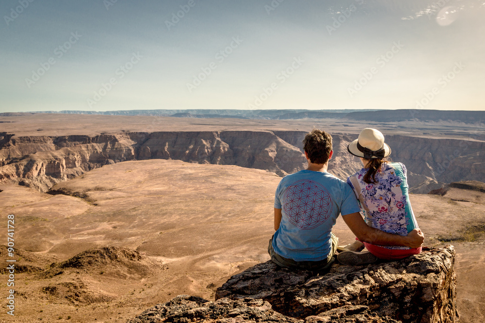 Sunset at Fish River Canyon, Namibia, Africa Sunset at Fish River Canyon, Namibia, Africa