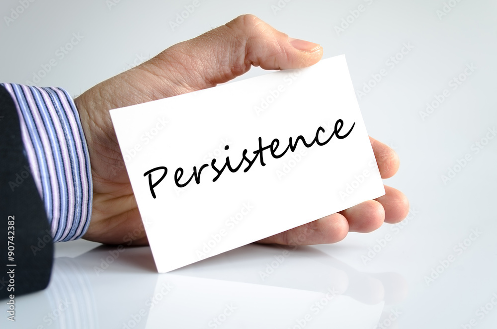 Persistence text concept