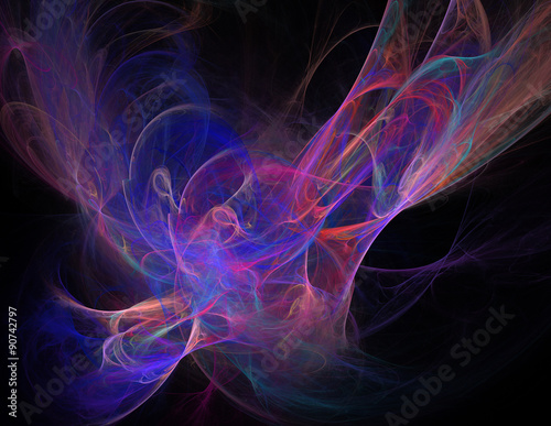 Abstract fractal background varicolored