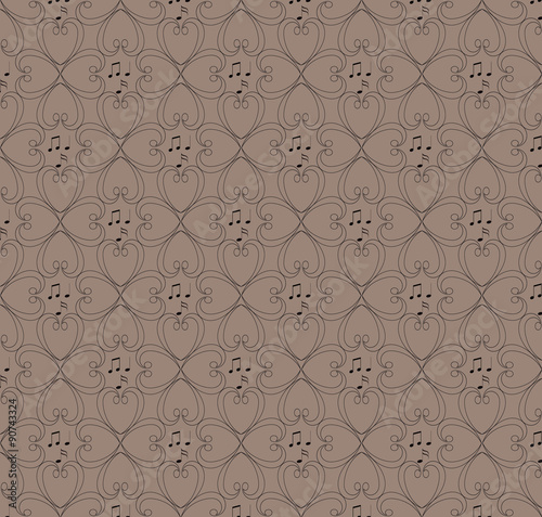 musical notes for use as wallpapers and pattern