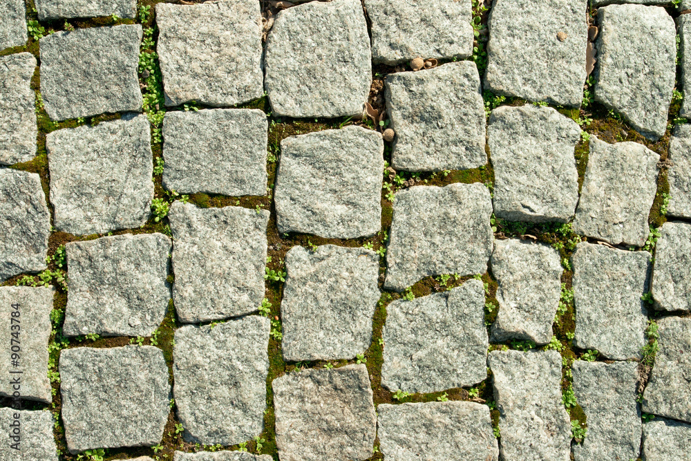 Obraz premium wall plastered with a stone close up