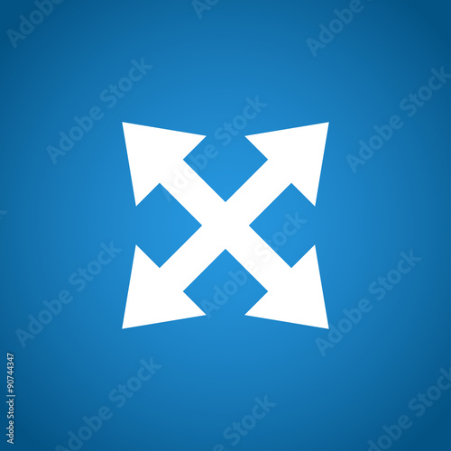Fullscreen sign icon. Arrows symbol.