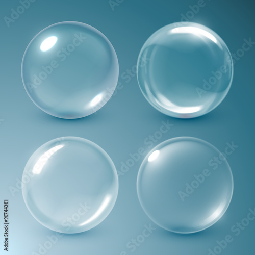 Transparent soap bubbles