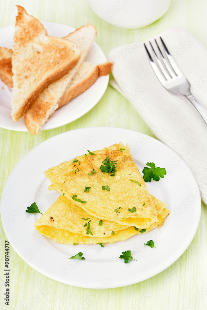 Omelet with herbs