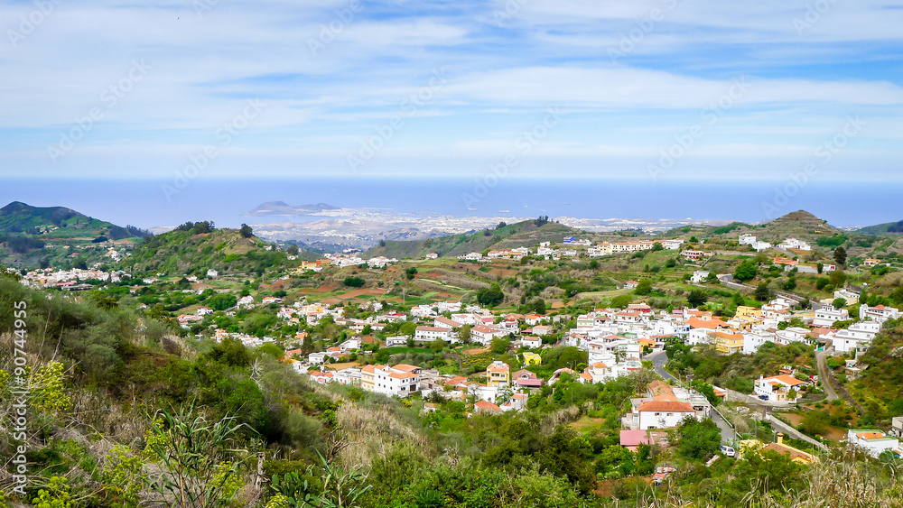 Gran Canaria, view to Las Palmas