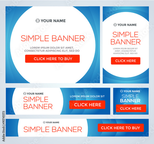 Big, half price and one day sale banners. Vector.