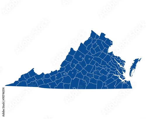 Photo Map of Virginia