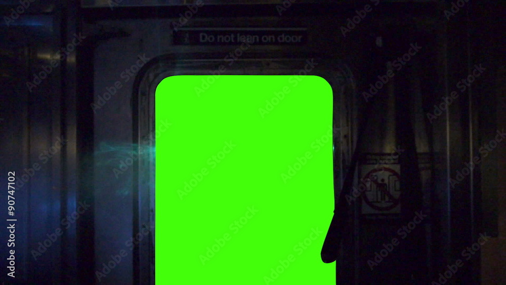 Subway Green Screen POV 3931