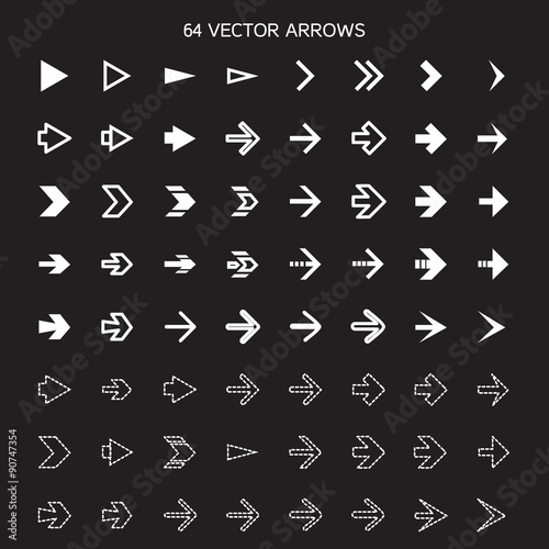 Isolated arrows set, undo and previous buttons