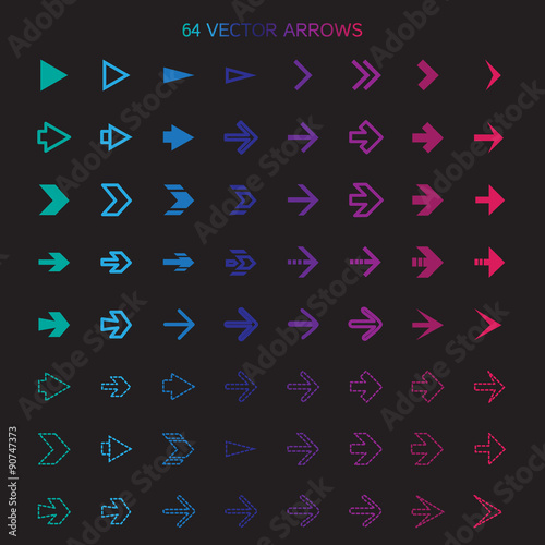 Isolated arrows set, undo and previous buttons