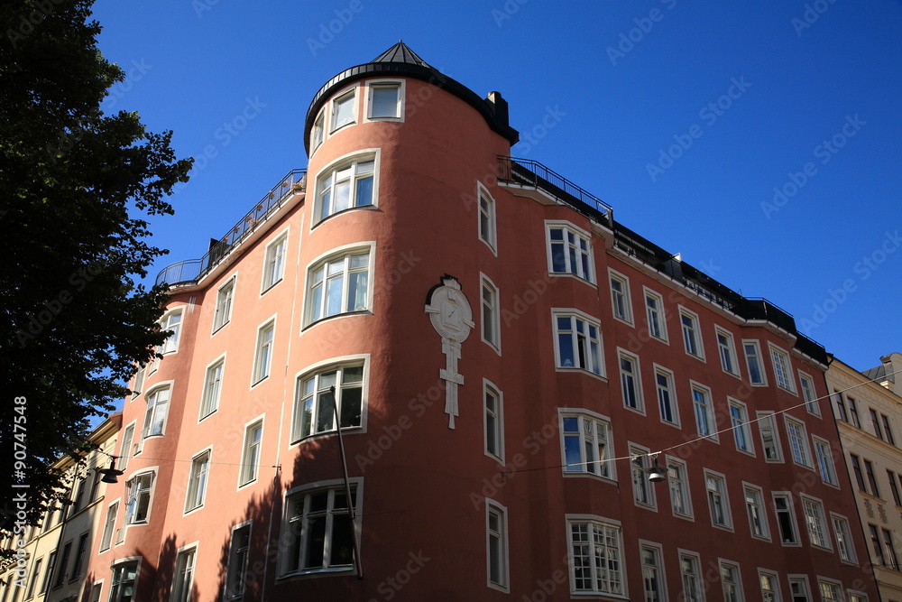 Obraz premium Corner house,Stockholm
