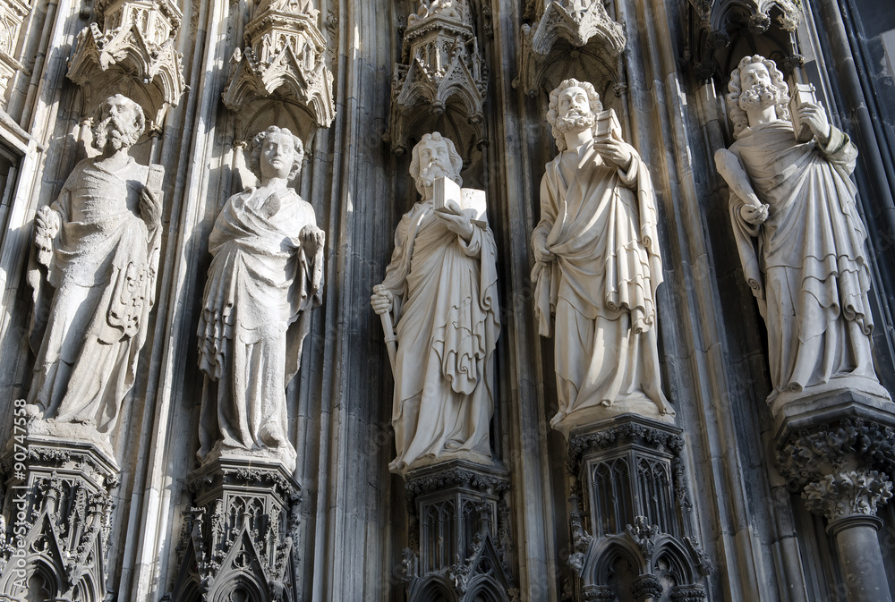 Architectural detail of The cathedral of Cologne, Germany, Europ