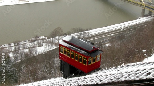 4K Duquesne Incline in the Winter 3993 photo