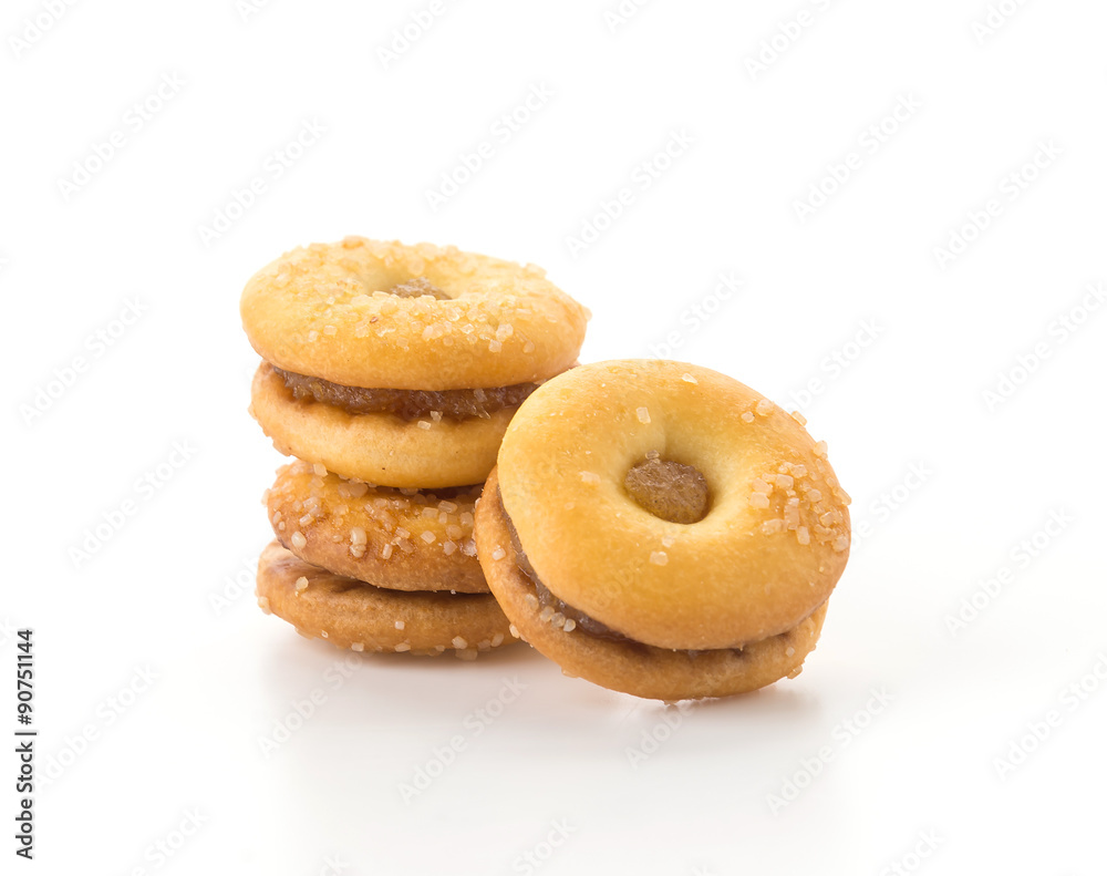 coconut biscuit with pineapple jam coconut biscuit with pineapple jam
