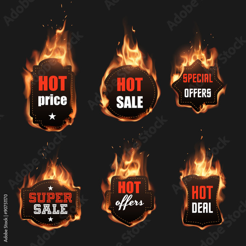 Fire labels set
