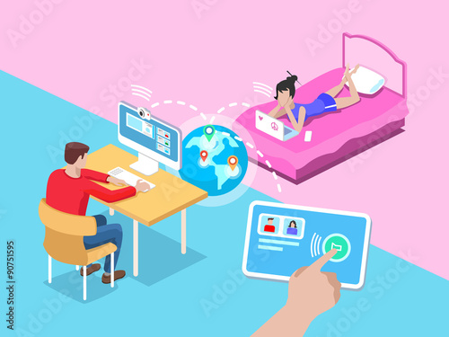 Remote video call