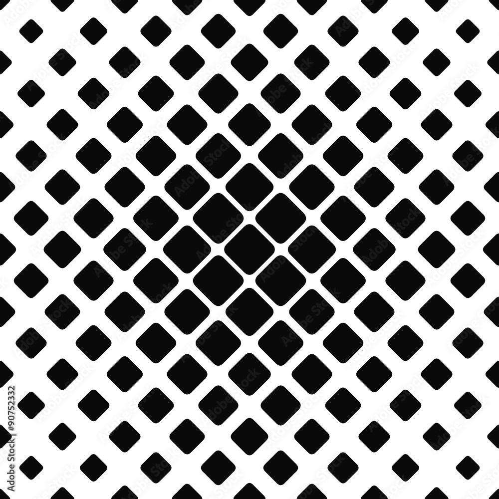 Black and white rounded square pattern