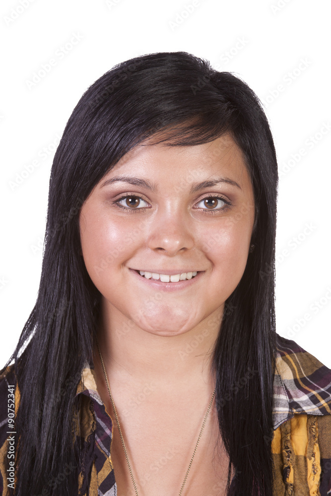 close up of a beatuiful woman - isolated background close up of a beatuiful woman - isolated background