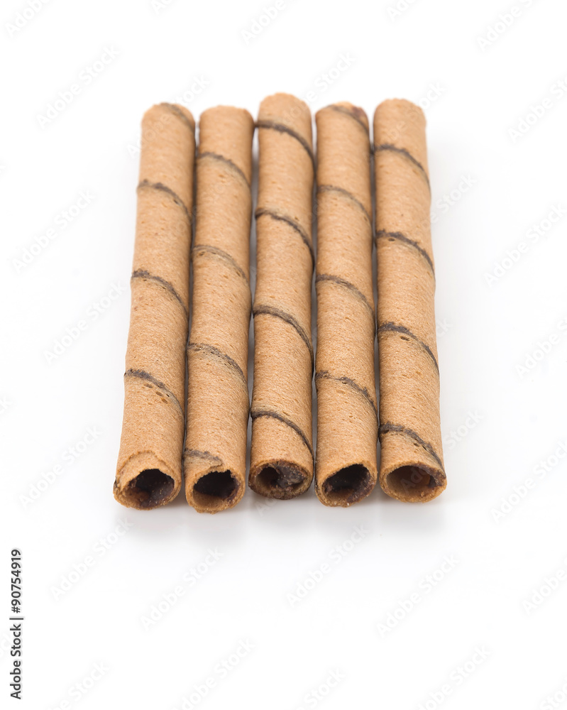 wafer stick on white background wafer stick on white background
