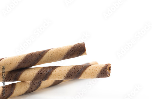 wafer stick on white background