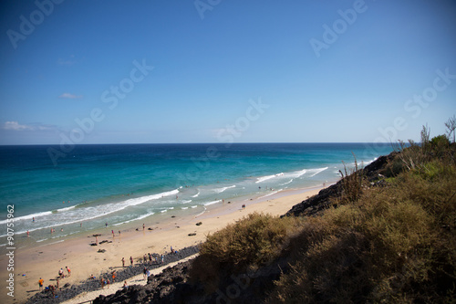 Fototapeta Naklejka Na Ścianę i Meble -  Blaues Meer in Fuerteventura