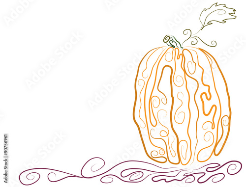 abstract pumpkin