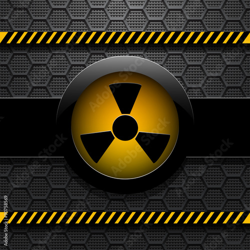 Radiation warning, vector illustration eps 10