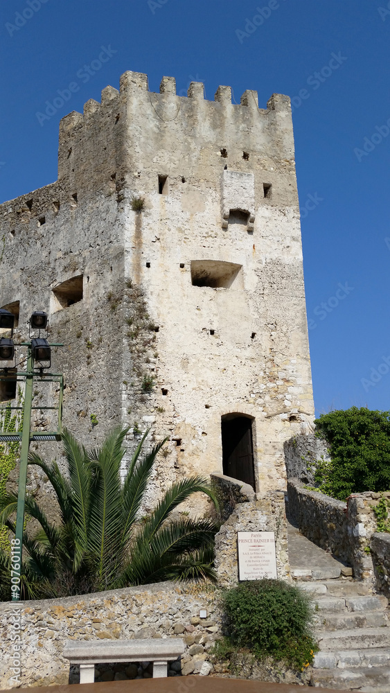Castle in the old village of Roquebrune-Cap-Martin