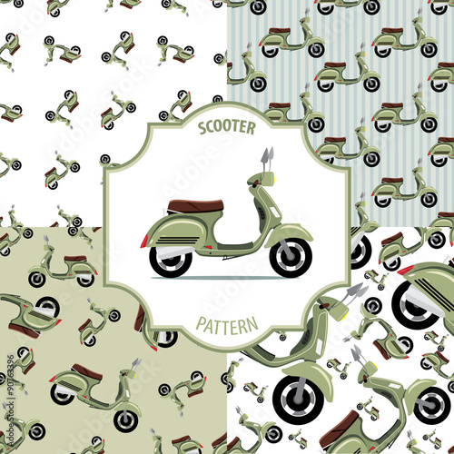 Pattern scooter set, number 1