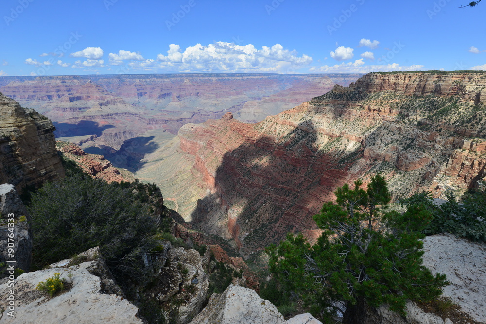 The Grand Canyon National Park in Arizona in late summer