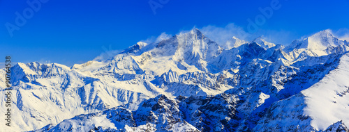 Panorama of Snow Mountain Range, Switzerland © Gorilla