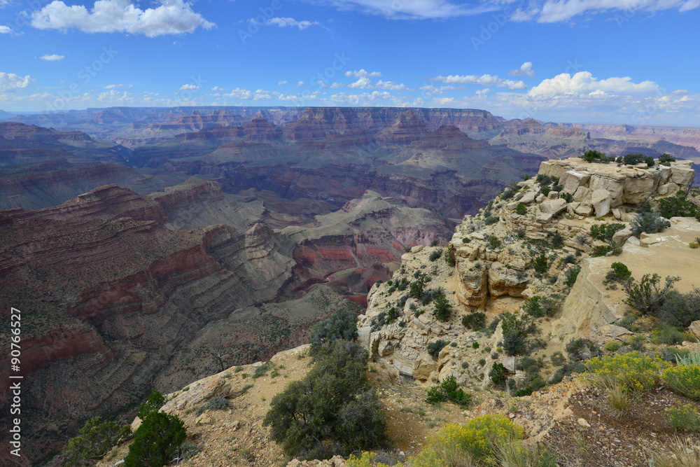 The Grand Canyon National Park in Arizona in late summer