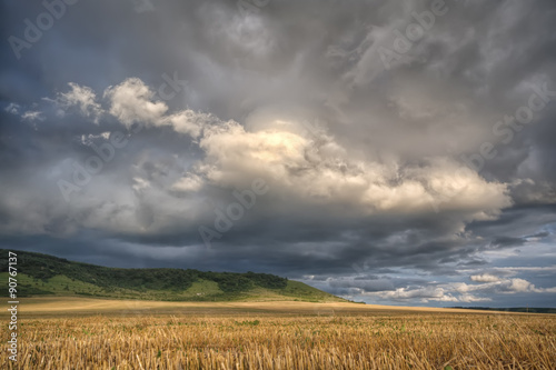 Stormy cloudscape in summer